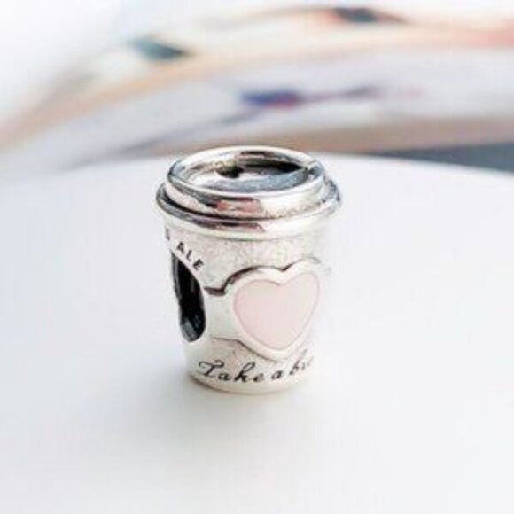 Pandora Take a Break Coffee Cup Charm - Picture 4 of 4